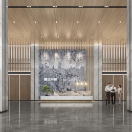 杭州鯨靈科技總部辦公樓裝飾工程設計